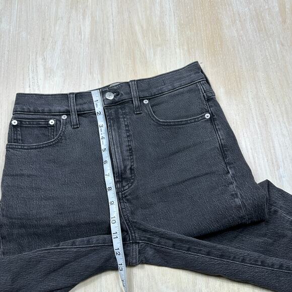 Madewell The Perfect Vintage Jean Black High Rise Straight Leg Classic Denim 27 - Picture 7 of 15